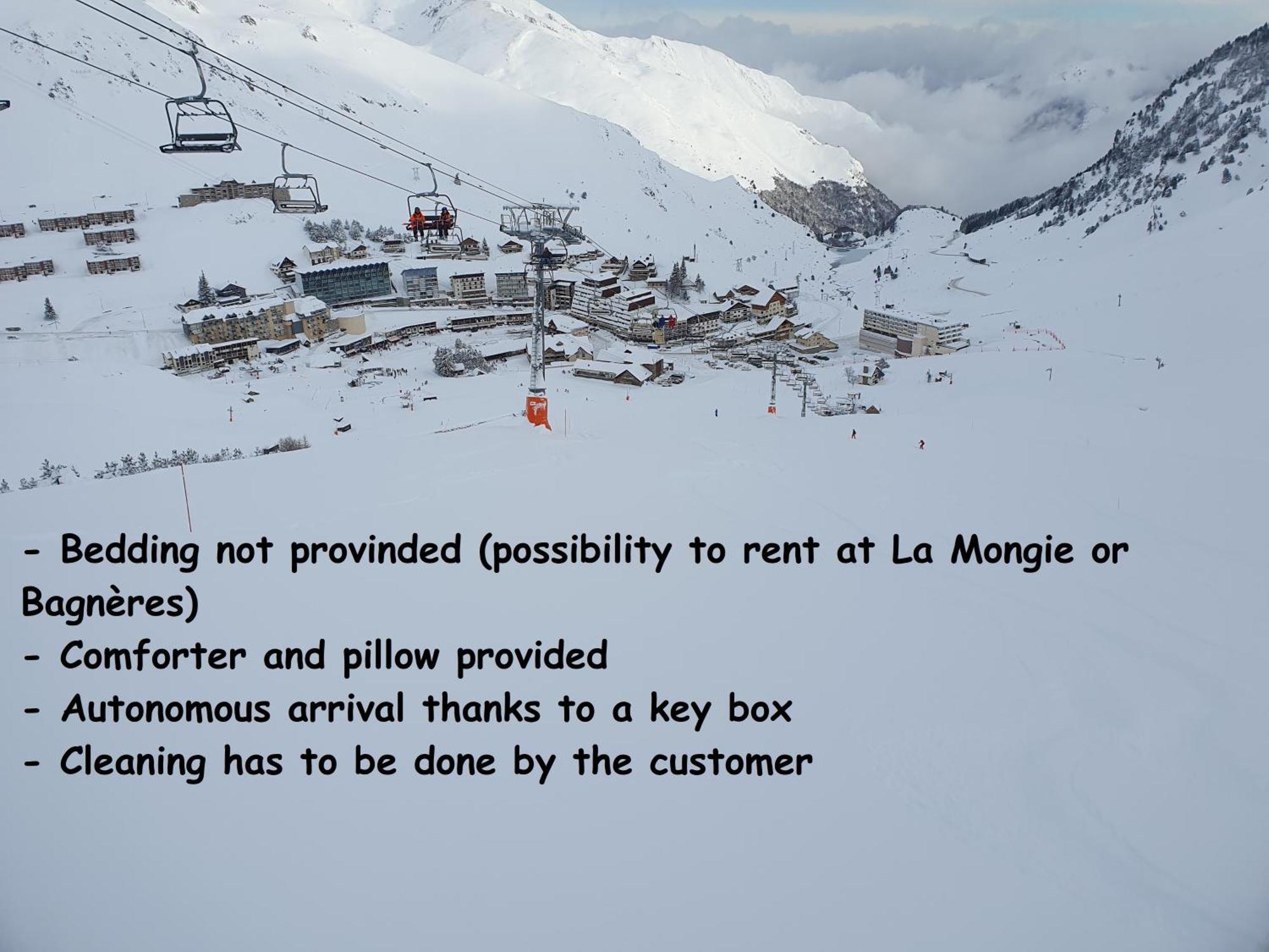 La Mongie, Studio Pieds Des Pistes, Parking Interieur Prive Exterior foto