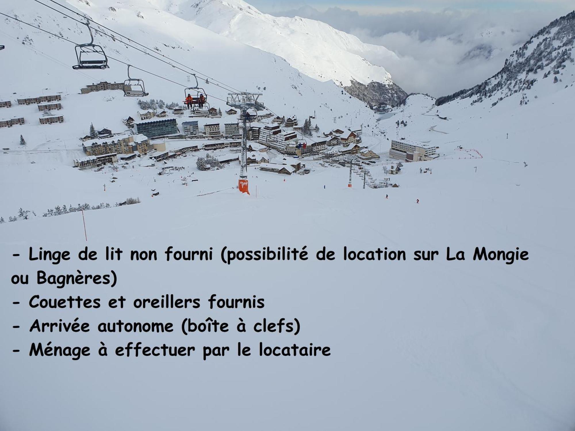 La Mongie, Studio Pieds Des Pistes, Parking Interieur Prive Exterior foto